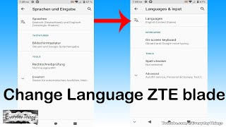 How to Change the Language on the ZTE Blade Smartphone [upl. by Ymiaj616]