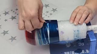 Red White and Blue Resin Tumbler [upl. by Guyon831]