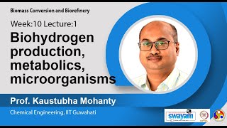 Lec 28  Biohydrogen production metabolics microorganisms [upl. by Alejandro]