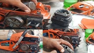 Husqvarna chainsaw repairHow To Husqvarna Chainsaw engine repairing [upl. by Asli]