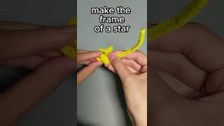 SUPER EASY pipe cleaner star so CUTE ⭐ star pipecleanercrafts easy [upl. by Mohun]