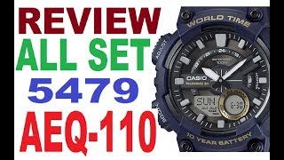 Review Casio AEQ110W manual 5479 [upl. by Atinev]