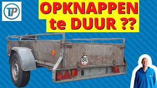 AANHANGER OPKNAPPEN AANHANGER OPKNAPPEN VIDEO AANHANGWAGEN OPKNAPPEN AANHANGER RENOVEREN TRAILER [upl. by Ogait559]