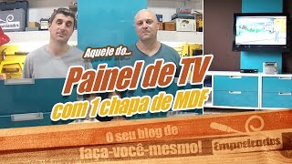 Painel de Madeira para TV Como fazer e instalar [upl. by Hsitirb]