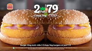 2 Crispy Veg Burgers at just ₹79  Tamil [upl. by Rabelais]