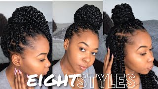 How To Style Passion Twist  8 Easy Styles  Kinzey Rae [upl. by Ianaj]