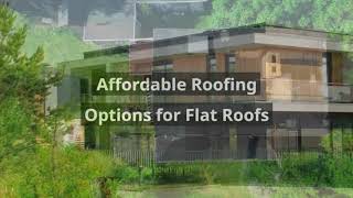 Top CostEffective Roofing Materials for Flat Roofs Fayetteville Solutions [upl. by Nyledaj744]