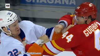 Ross Johnston vs Erik Gudbranson Feb 12 2022 [upl. by Aninotna53]