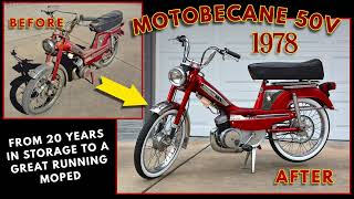 1978 Motobecane 50V Mobylette Restoration [upl. by Adena873]