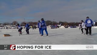 Lake Nokomis 16 days away from US Pond Hockey Championships [upl. by Woodhead384]