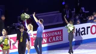 PAIRS VICTORY CERIMONY ALIONA SAVCHENKOBRUNO MASSOT  WORLD FIGURE SKATING CHAMPIONSHIPS 2018 [upl. by Cromwell636]