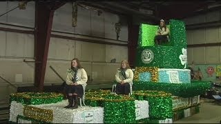 Holyoke St Patricks Parade float ready [upl. by Ettenuj]