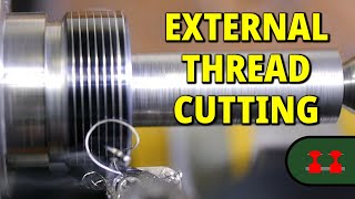 Cutting an External Thread on the Proxxon PD 250e Lathe [upl. by Nosille902]