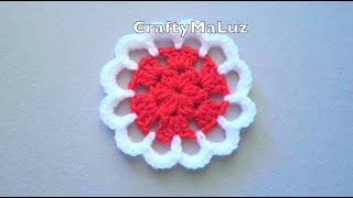 CROCHET TUTORIAL Carpeta portavasos a crochet  Mini carpeta tejida paso a paso [upl. by Jermain]