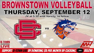 BTOWN LIVE BROWNSTOWN VOLLEYBALL vs Silver Creek [upl. by Knox]