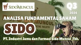 Cara Investasi Saham SIDO Q3 2024  PT Industri Jamu dan Farmasi Sido Muncul Tbk [upl. by Julian623]