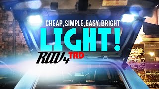 Rav4 Hatch Light Install  EASY CHEAP amp BRIGHT [upl. by Chrisse]