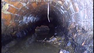 Pipe Crawler STORMER S3000 Brick Culvert Inspection Footage [upl. by Adriena]