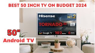 Best 50 Inch TV on Budget 2024  Hisense 50A7H 4K Smart TV Review with Amazon Offer [upl. by Olyhs]