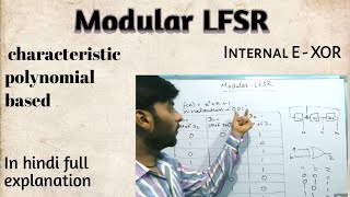 Modular LFSR  internal EXOR  type 2 LFSR  testing and diagnosis of digital system [upl. by Weider249]