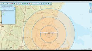 Concentric Circles with Demographic Data  Map Business Online Pro [upl. by Asilegna]