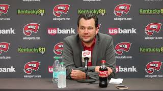 WKU MBB Head Coach Hank Plona  Wichita State Postgame  110424 [upl. by Assirehs]