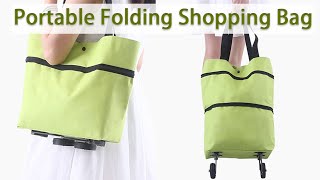 Eco friendly Portable Folding Shopping Bag Review [upl. by Pelagias921]