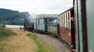 Museumsbahn Schönheide  Zugmitfahrt von Schönheide bis Stützengrün [upl. by Marmawke]