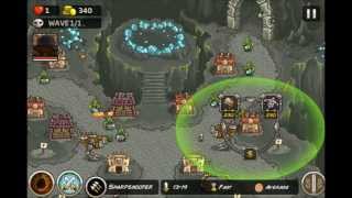 Kingdom Rush Frontiers  Iron Challenge Emberspike Depths  Final Level [upl. by Wolpert480]