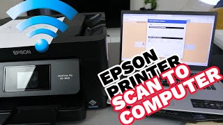 How To Scan a Document on Epson 3820 WIFI Printer To Computer Print 2Sided Color amp Share to Email [upl. by Buchheim]