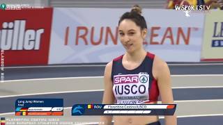 Florentina Iusco Long Jump 2020 European Indoor Championships [upl. by Elok]