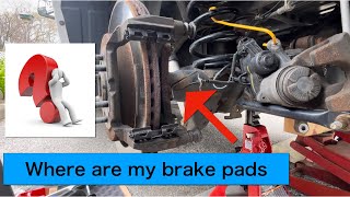 2019 Ram 1500 Rear Brake Pad Replacement [upl. by Hserus]