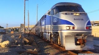 Amtrak amp Metrolink Trains in Laguna Niguel October 13th 2013 [upl. by Htirehc]