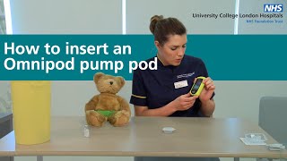 How to insert an Omnipod pump pod [upl. by Moseley]