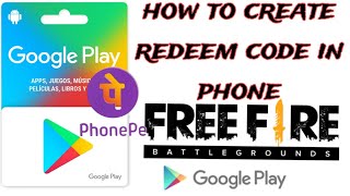 HOW TO CREATE REDEEM CODE IN PHONE WITH HELP OF PHONEPE REDEEM CODEfreefire viralvideo gaming [upl. by Odnamla]