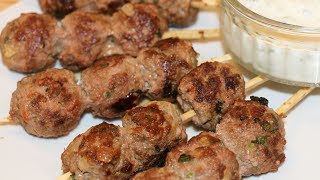 Recette brochettes de KEFTA orientale [upl. by Nywloc171]