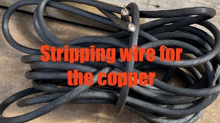 Stripping wire for the copper [upl. by Freida]