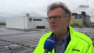 Scania Zwolle neemt grootste industrieel zonnedak van het land in gebruik [upl. by Eelrebmik664]