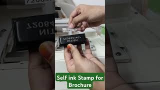 Self ink Stamp for Brochure brochure stamps diy preinkstamp viralstamps [upl. by Xanthe]