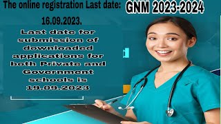 GNM ADMISSION LINK AND ONLINE REGISTRATION PROCESS AND COLLEGE SUBMIT [upl. by Znieh]