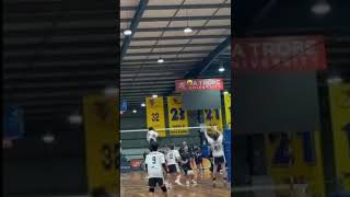 No83 with a crazy hit on NSW middle’a head volleyball australia headshot [upl. by Monafo463]