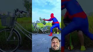 SpidermAn vs joker challenge funny cycling bicycle [upl. by Ahtaela]