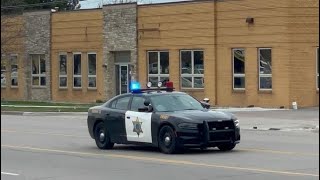 2X Saginaw MI Sheriff Units Responding 3 VEHICLE PI [upl. by Sanchez]