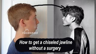 Get a CHISELED JAWLINE in 5 minutes  NO SURGERY needed [upl. by Arelc]