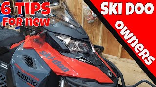 I show you 6 Tips for really New Ski Doo owners [upl. by Laeynad]