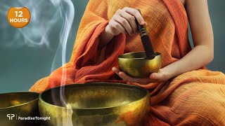 12 Hours Tibetan Meditation Singing Bowls Deep Sleep  The Sound of Inner Peace 11 [upl. by Enilegnave]