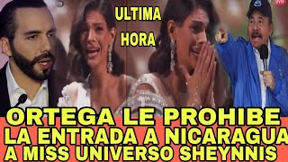 DIOS MIO DANIEL ORTEGA ORDENA NO DEJAR ENTRAR A NICARAGUA ALA NUEVA MISS UNIVERSO SHENNYS PALACIO [upl. by Dasa104]