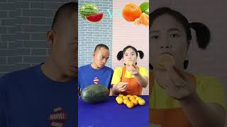 Watermelon VS Orange  Dưa Hấu vs Cam Bạn Thích quả nào [upl. by Hcardahs]