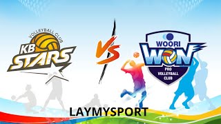 LIVE KB STARS VS WOORI CARD  KOREA V LEAGUE MAN 20242025 [upl. by Haissi]