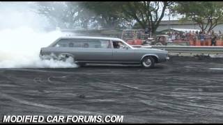 UNDEAD Hearse sunday burnout at Ingham Car show 2009 [upl. by Nylsaj]